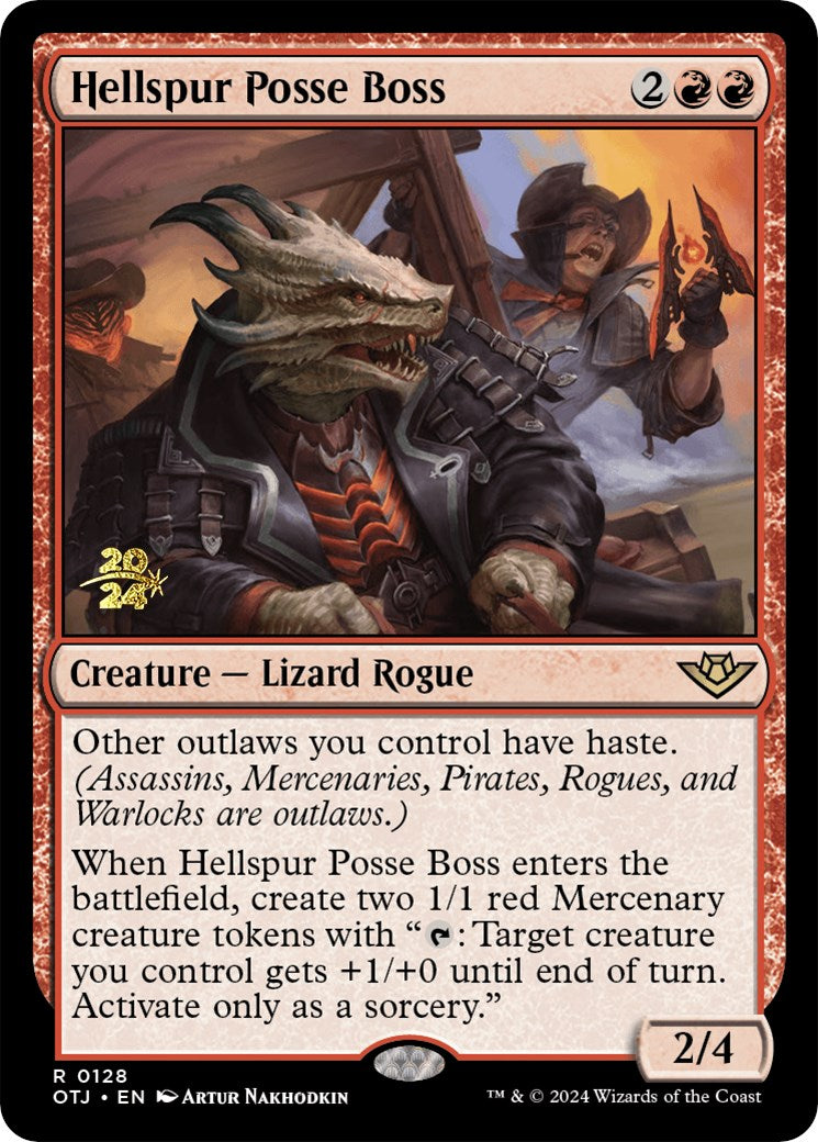 Hellspur Posse Boss [Outlaws of Thunder Junction Prerelease Promos] - Magic: The Gathering - Card Brawlers | Quebec | Canada |