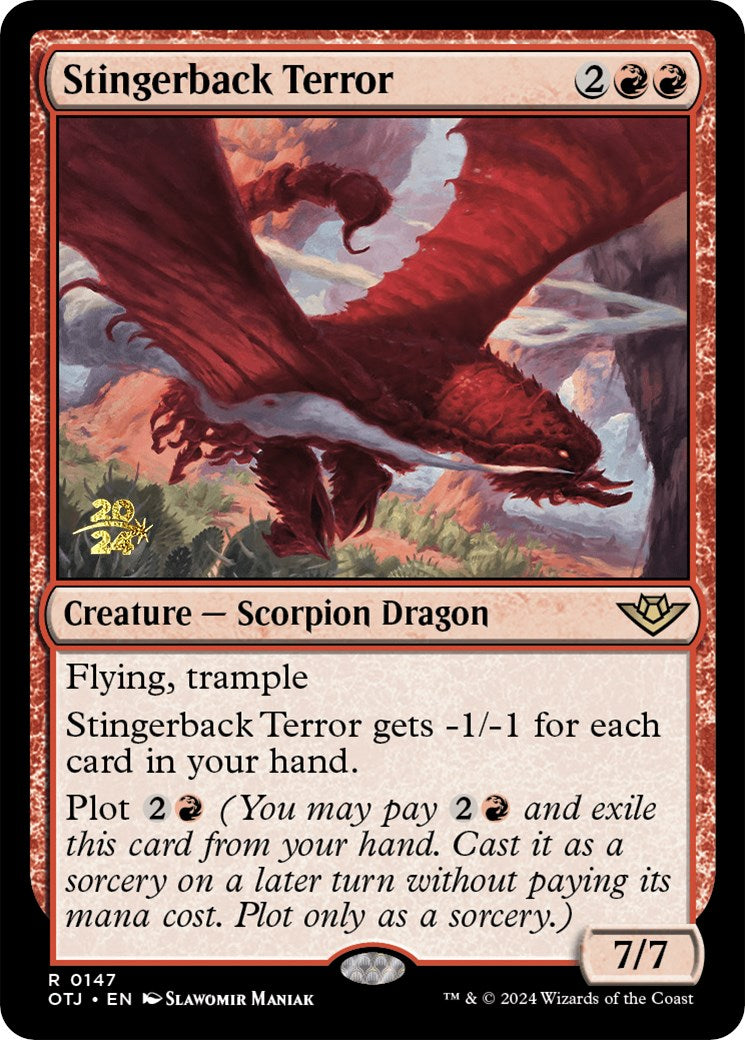 Stingerback Terror [Outlaws of Thunder Junction Prerelease Promos] - Magic: The Gathering - Card Brawlers | Quebec | Canada |