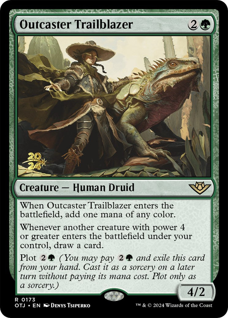Outcaster Trailblazer [Outlaws of Thunder Junction Prerelease Promos] - Magic: The Gathering - Card Brawlers | Quebec | Canada |