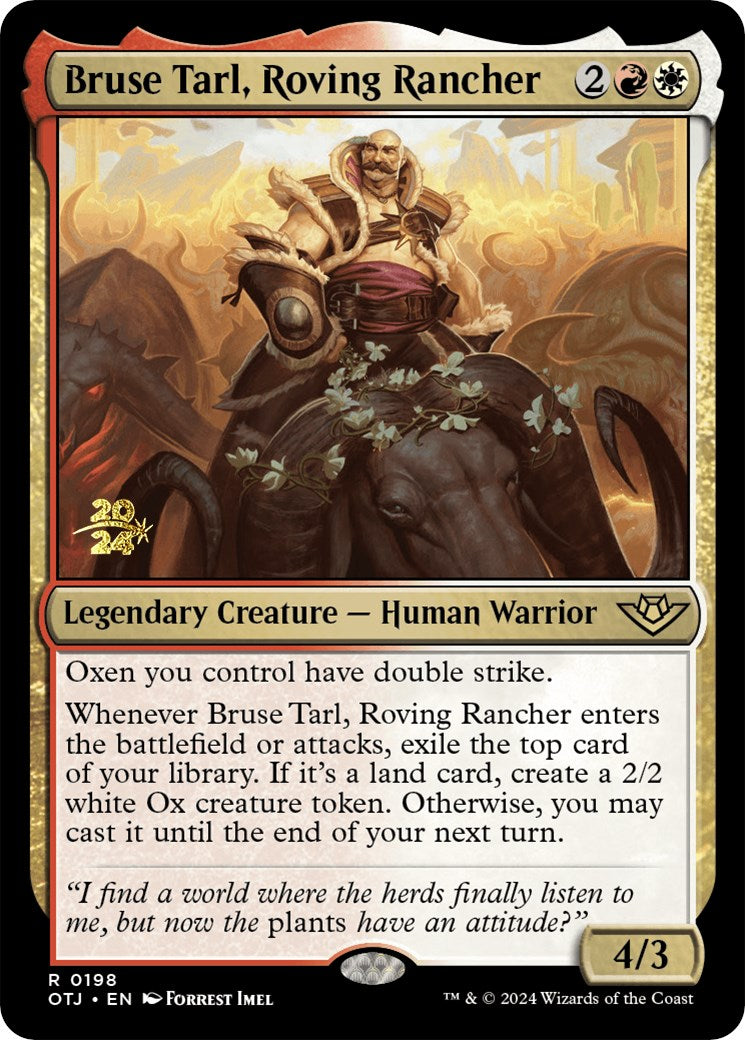 Bruse Tarl, Roving Rancher [Outlaws of Thunder Junction Prerelease Promos] - Magic: The Gathering - Card Brawlers | Quebec | Canada |