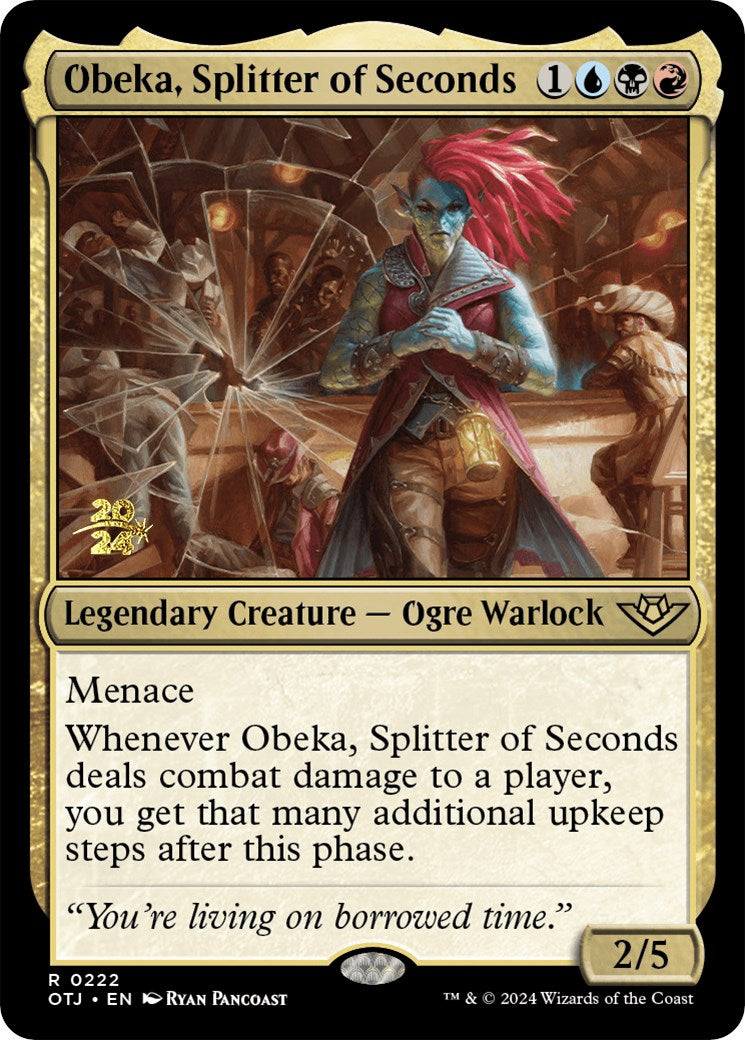 Obeka, Splitter of Seconds [Outlaws of Thunder Junction Prerelease Promos] - Magic: The Gathering - Card Brawlers | Quebec | Canada |