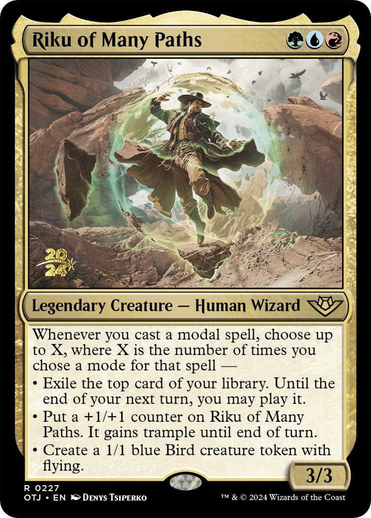 Riku of Many Paths [Outlaws of Thunder Junction Prerelease Promos] - Magic: The Gathering - Card Brawlers | Quebec | Canada |