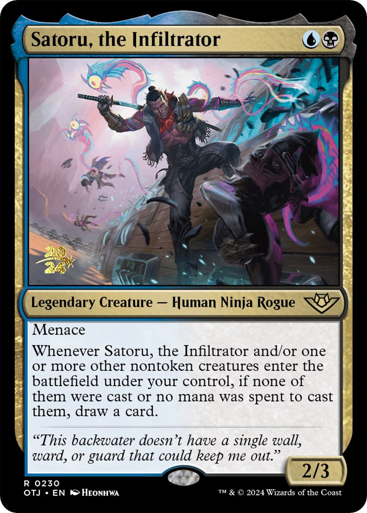 Satoru, the Infiltrator [Outlaws of Thunder Junction Prerelease Promos] - Magic: The Gathering - Card Brawlers | Quebec | Canada |