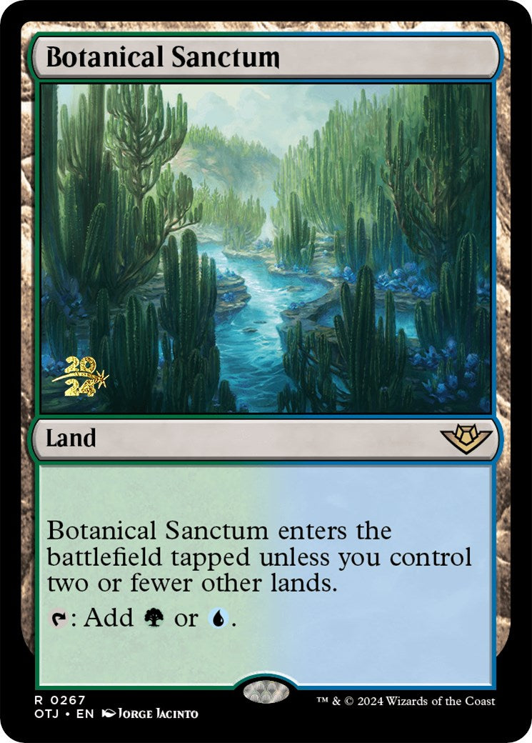Botanical Sanctum (OTJ) [Outlaws of Thunder Junction Prerelease Promos] - Magic: The Gathering - Card Brawlers | Quebec | Canada |