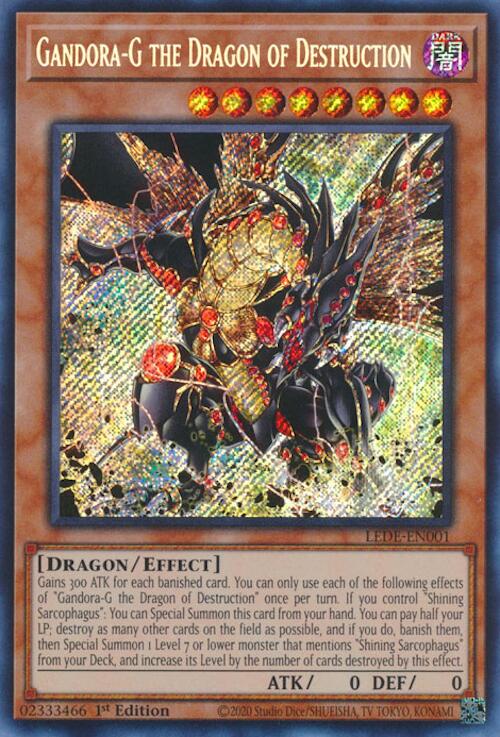 Gandora-G the Dragon of Destruction [LEDE-EN001] Secret Rare - Card Brawlers | Quebec | Canada | Yu-Gi-Oh!