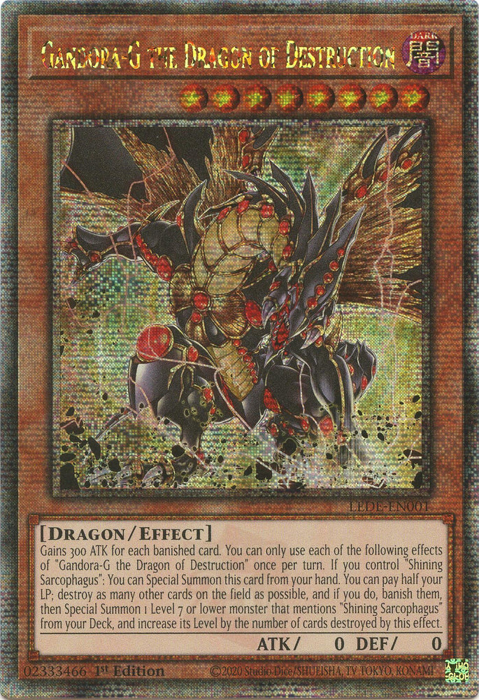 Gandora-G the Dragon of Destruction [LEDE-EN001] Quarter Century Secret Rare - Card Brawlers | Quebec | Canada | Yu-Gi-Oh!