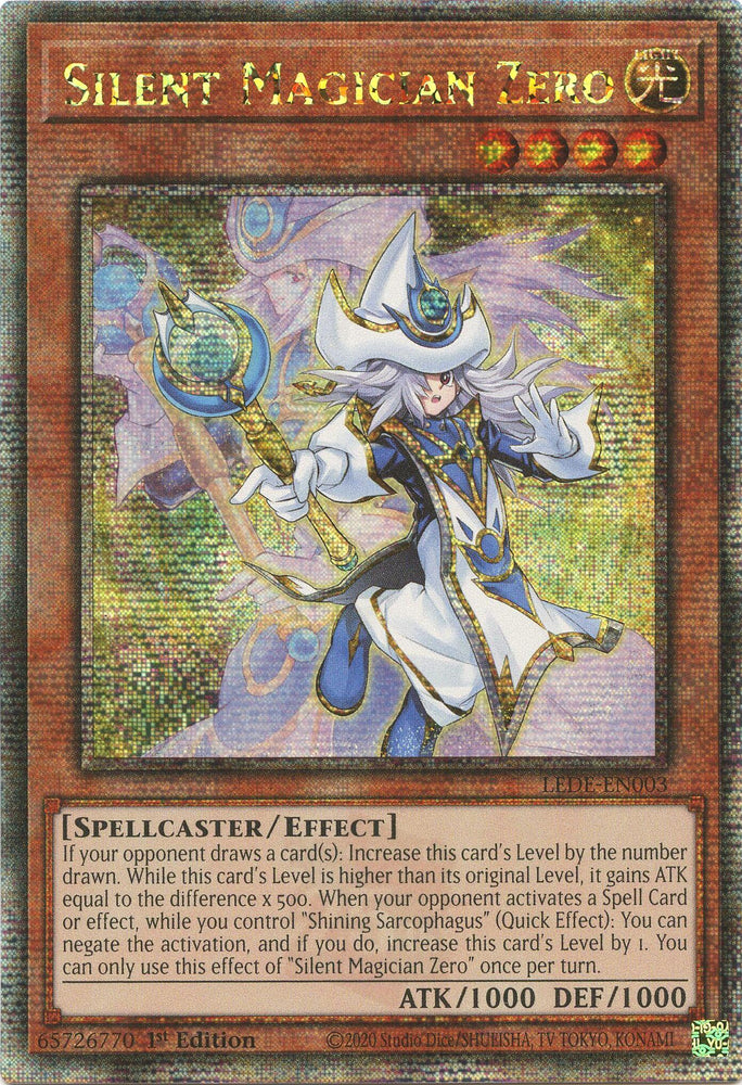 Silent Magician Zero [LEDE-EN003] Quarter Century Secret Rare - Card Brawlers | Quebec | Canada | Yu-Gi-Oh!