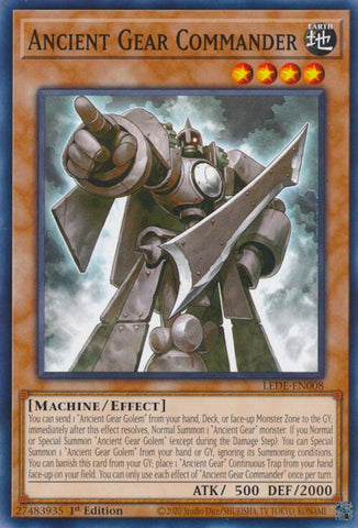 Ancient Gear Commander [LEDE-EN008] Common - Card Brawlers | Quebec | Canada | Yu-Gi-Oh!