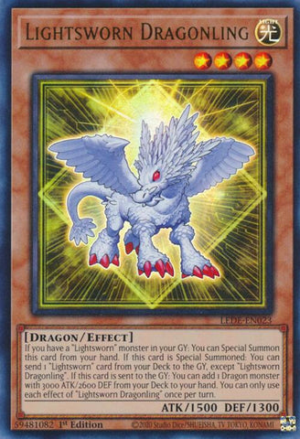 Lightsworn Dragonling [LEDE-EN023] Ultra Rare - Card Brawlers | Quebec | Canada | Yu-Gi-Oh!