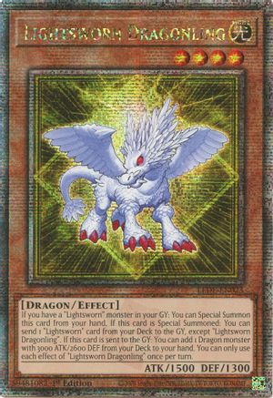 Lightsworn Dragonling (Quarter Century Secret Rare) [LEDE-EN023] Quarter Century Secret Rare - Yu-Gi-Oh! - Card Brawlers | Quebec | Canada |
