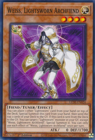 Weiss, Lightsworn Archfiend [LEDE-EN024] Common - Card Brawlers | Quebec | Canada | Yu-Gi-Oh!