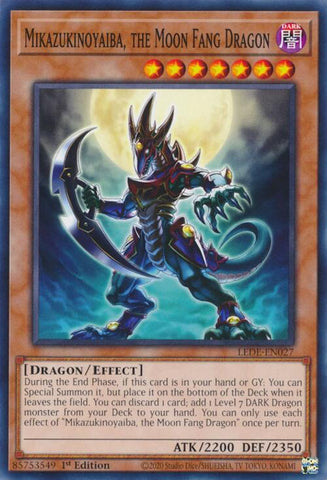 Mikazukinoyaiba, the Moon Fang Dragon [LEDE-EN027] Common - Card Brawlers | Quebec | Canada | Yu-Gi-Oh!