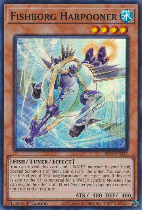 Fishborg Harpooner [LEDE-EN032] Super Rare - Card Brawlers | Quebec | Canada | Yu-Gi-Oh!