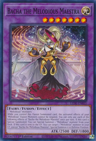 Bacha the Melodious Maestra [LEDE-EN035] Common - Card Brawlers | Quebec | Canada | Yu-Gi-Oh!