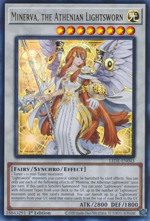 Minerva, the Athenian Lightsworn [LEDE-EN043] Ultra Rare - Yu-Gi-Oh! - Card Brawlers | Quebec | Canada |