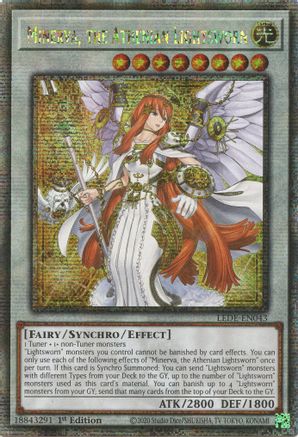 Minerva, the Athenian Lightsworn (Quarter Century Secret Rare) [LEDE-EN043] Quarter Century Secret Rare - Yu-Gi-Oh! - Card Brawlers | Quebec | Canada |