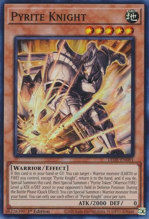 Pyrite Knight [LEDE-EN081] Super Rare - Yu-Gi-Oh! - Card Brawlers | Quebec | Canada |