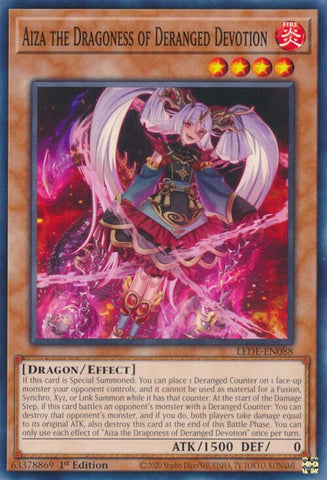 Aiza the Dragoness of Deranged Devotion [LEDE-EN088] Common - Card Brawlers | Quebec | Canada | Yu-Gi-Oh!