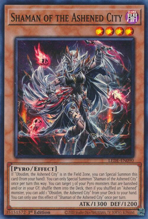 Shaman of the Ashened City [LEDE-EN090] Super Rare - Card Brawlers | Quebec | Canada | Yu-Gi-Oh!