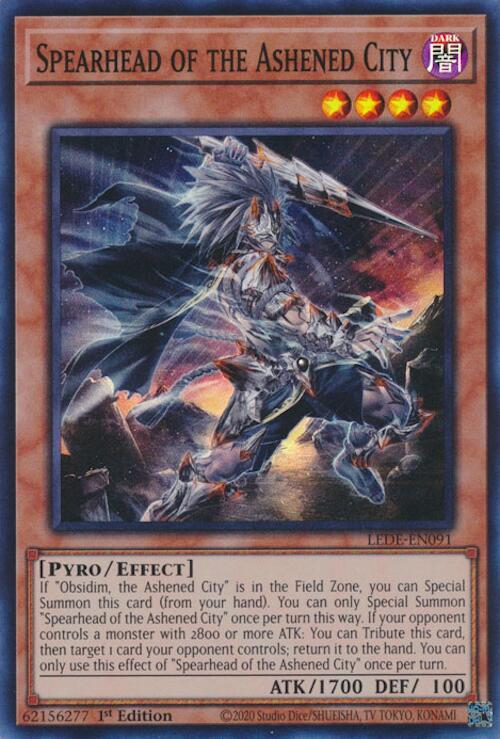 Spearhead of the Ashened City [LEDE-EN091] Super Rare - Card Brawlers | Quebec | Canada | Yu-Gi-Oh!