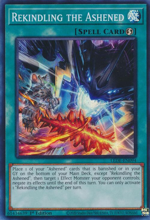 Rekindling the Ashened [LEDE-EN094] Super Rare - Card Brawlers | Quebec | Canada | Yu-Gi-Oh!