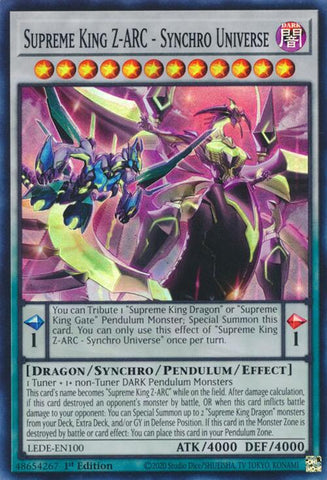 Supreme King Z-ARC - Synchro Universe [LEDE-EN100] Super Rare - Card Brawlers | Quebec | Canada | Yu-Gi-Oh!