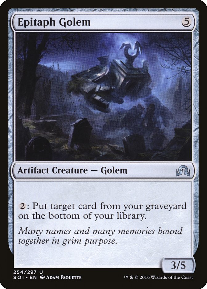 Epitaph Golem [Shadows over Innistrad] - Magic: The Gathering - Card Brawlers | Quebec | Canada |