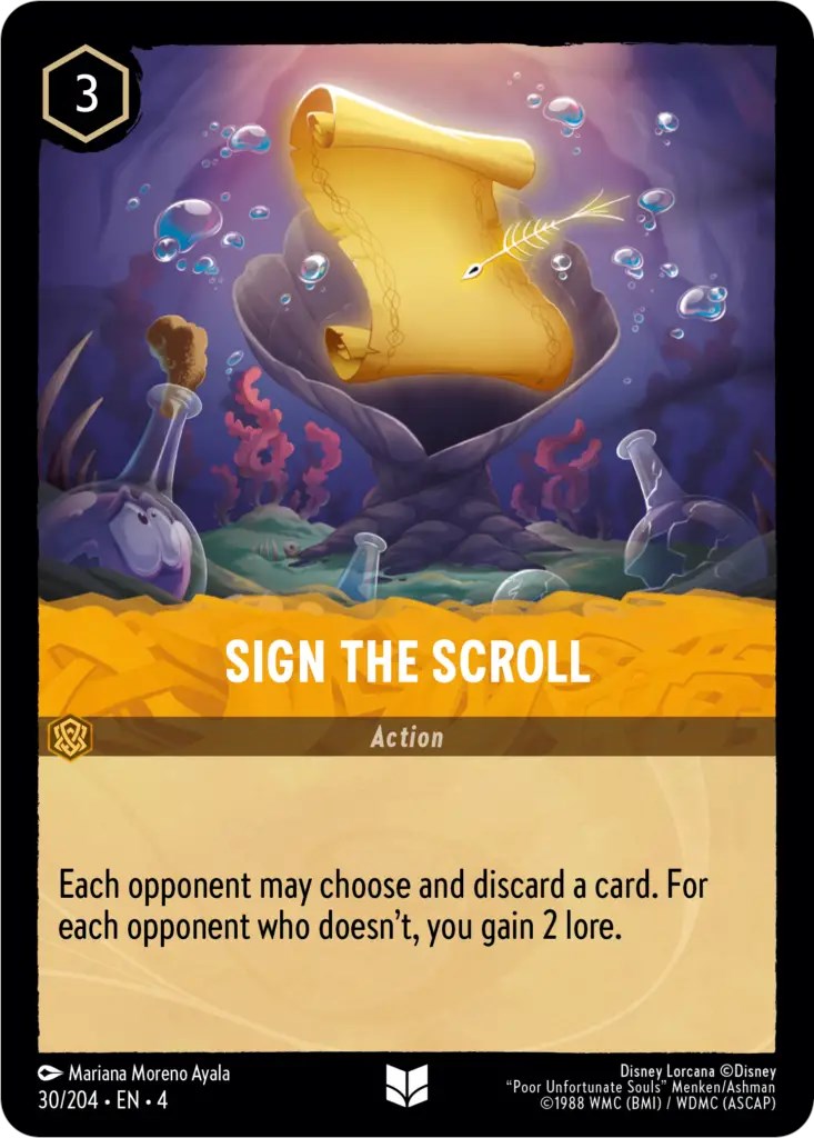 Sign the Scroll (30/204) [Ursula's Return] - Disney - Card Brawlers | Quebec | Canada |