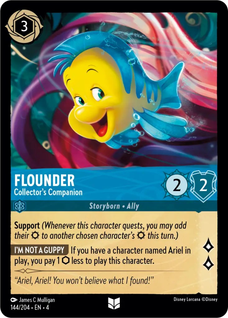 Flounder - Collector's Companion (144/204) [Ursula's Return] - Disney - Card Brawlers | Quebec | Canada |