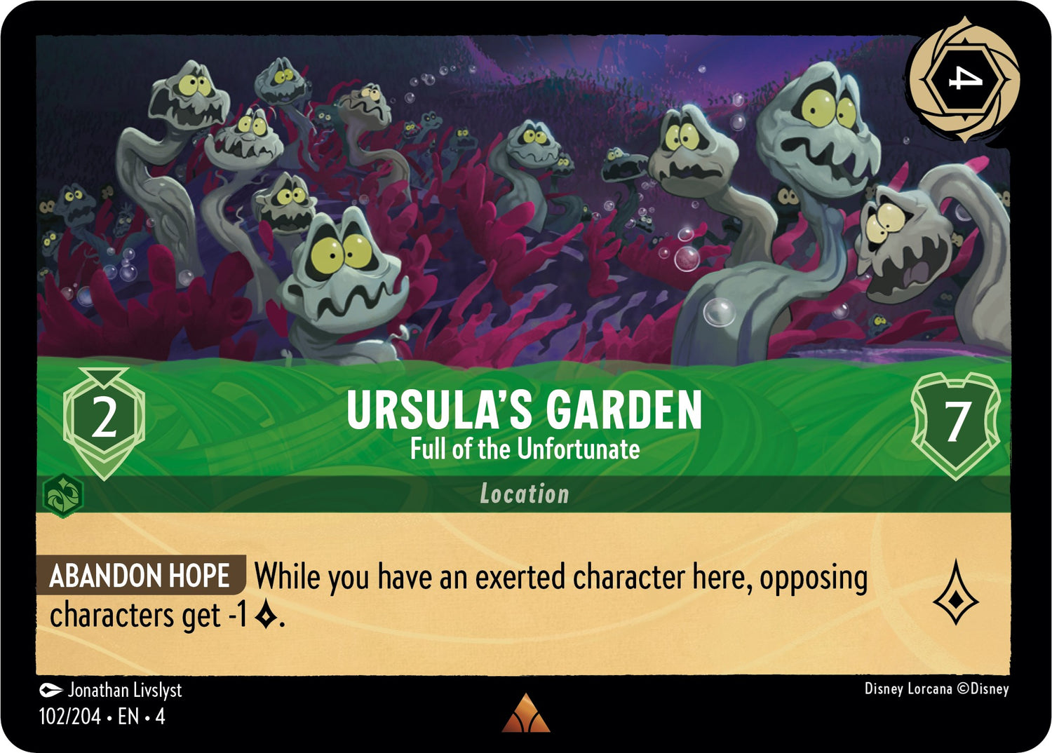 Ursula's Garden - Full of the Unfortunate (102/204) [Ursula's Return] - Disney - Card Brawlers | Quebec | Canada |