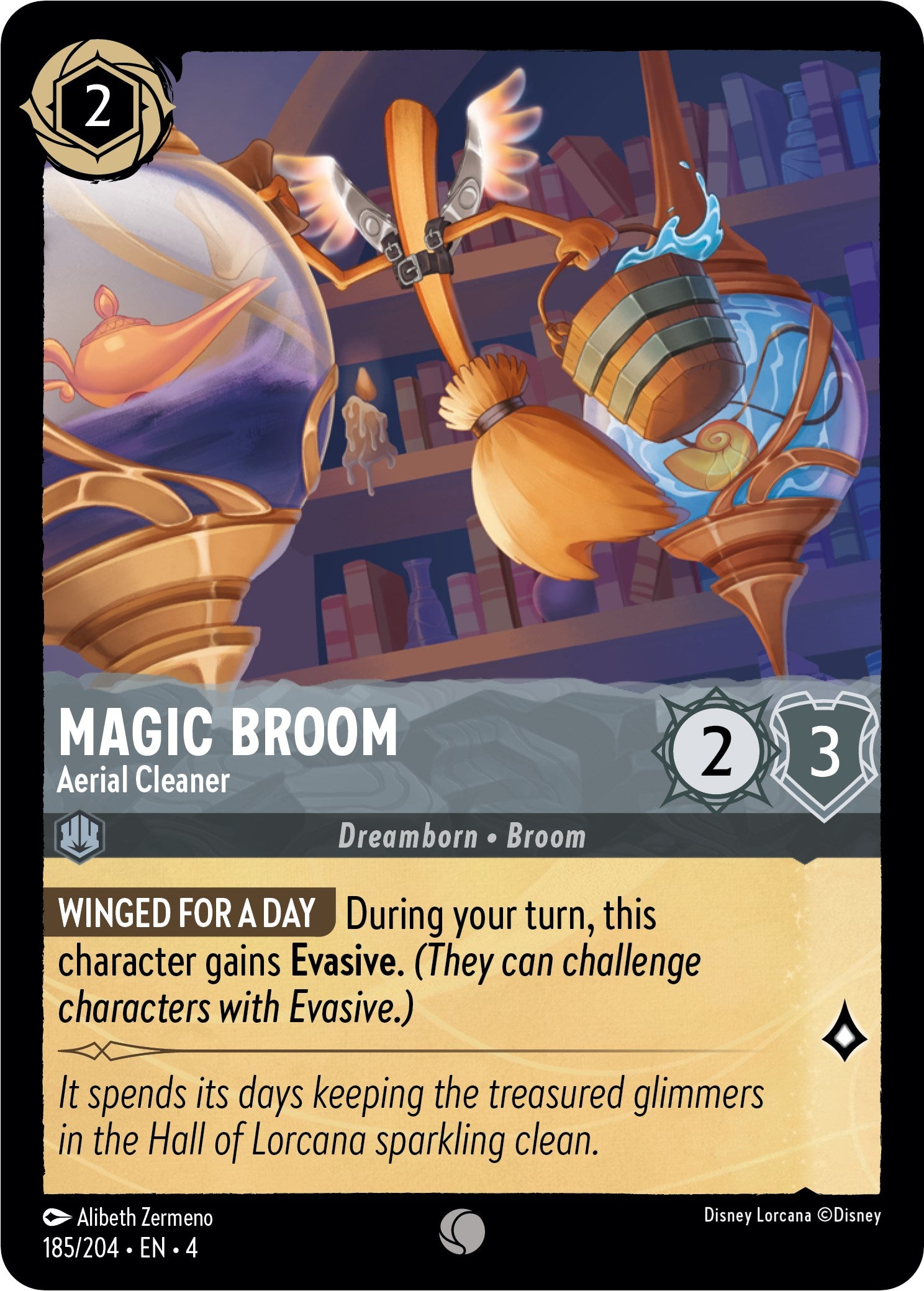 Magic Broom - Aerial Cleaner (185/204) [Ursula's Return] - Disney - Card Brawlers | Quebec | Canada |