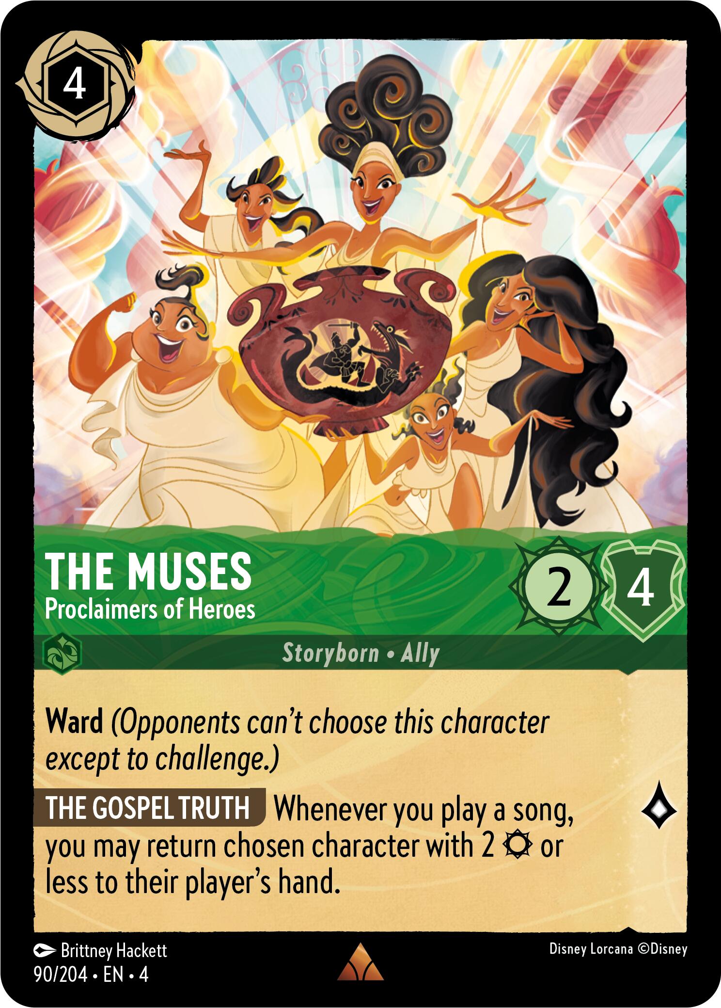 The Muses - Proclaimers of Heroes (90/204) [Ursula's Return] - Disney - Card Brawlers | Quebec | Canada |