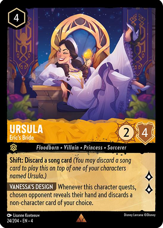 Ursula - Eric's Bride (24/204) [Ursula's Return] - Disney - Card Brawlers | Quebec | Canada |