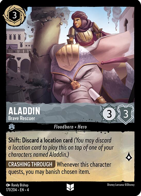 Aladdin - Brave Rescuer (171/204) [Ursula's Return] - Disney - Card Brawlers | Quebec | Canada |
