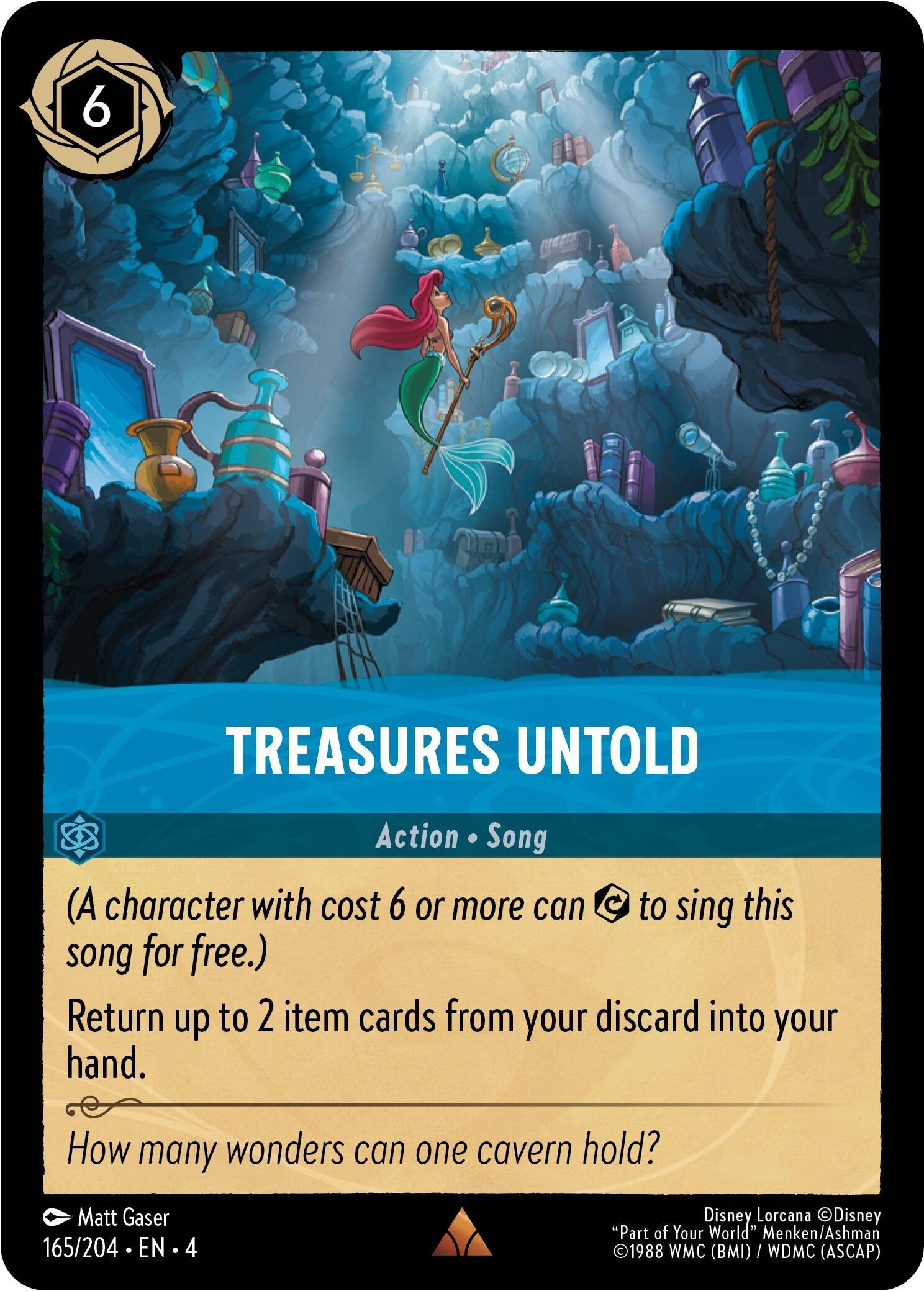 Treasures Untold (165/204) [Ursula's Return] - Disney - Card Brawlers | Quebec | Canada |
