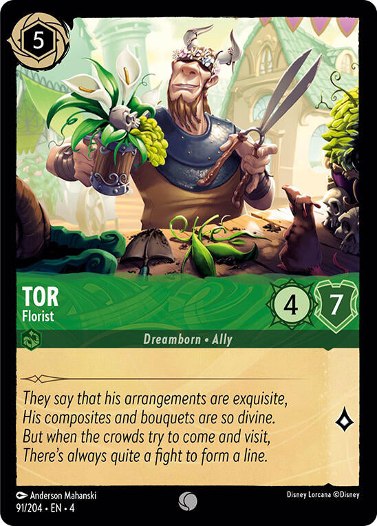 Tor - Florist (91/204) [Ursula's Return] - Disney - Card Brawlers | Quebec | Canada |