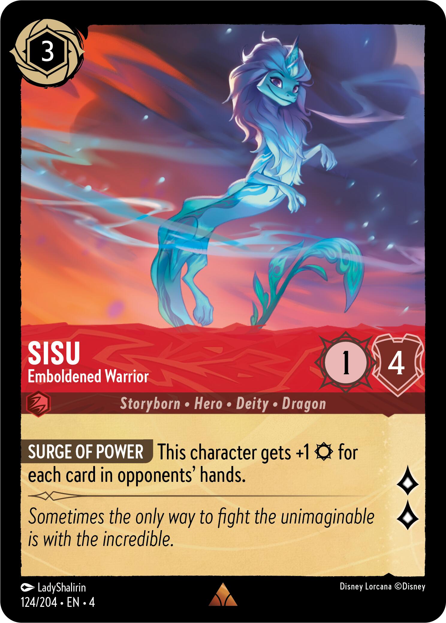 Sisu - Emboldened Warrior (124/204) [Ursula's Return] - Disney - Card Brawlers | Quebec | Canada |
