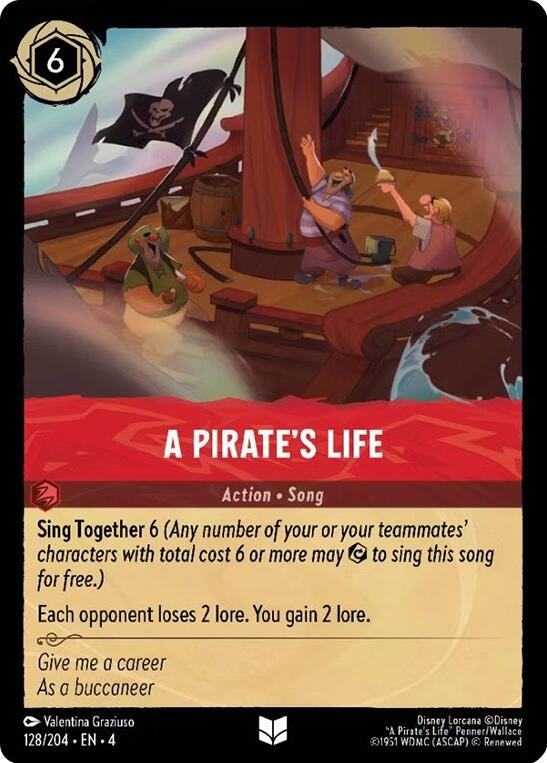 A Pirate's Life (128/204) [Ursula's Return] - Disney - Card Brawlers | Quebec | Canada |