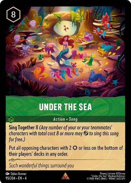 Under the Sea (95/204) [Ursula's Return] - Disney - Card Brawlers | Quebec | Canada |