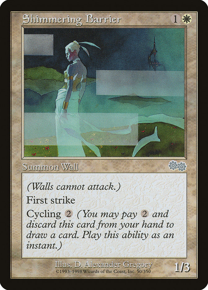 Shimmering Barrier [Urza's Saga] - Magic: The Gathering - Card Brawlers | Quebec | Canada |