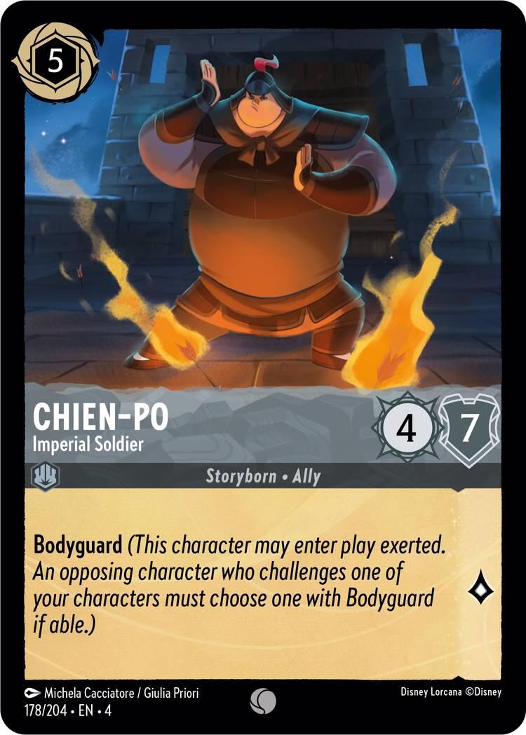 Chien-Po - Imperial Soldier (178/204) [Ursula's Return] - Disney - Card Brawlers | Quebec | Canada |