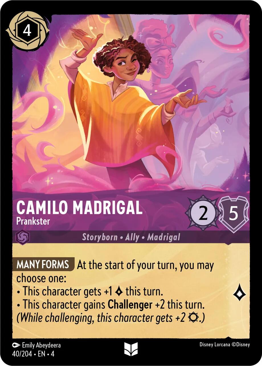 Camilo Madrigal - Prankster (40/204) [Ursula's Return] - Disney - Card Brawlers | Quebec | Canada |