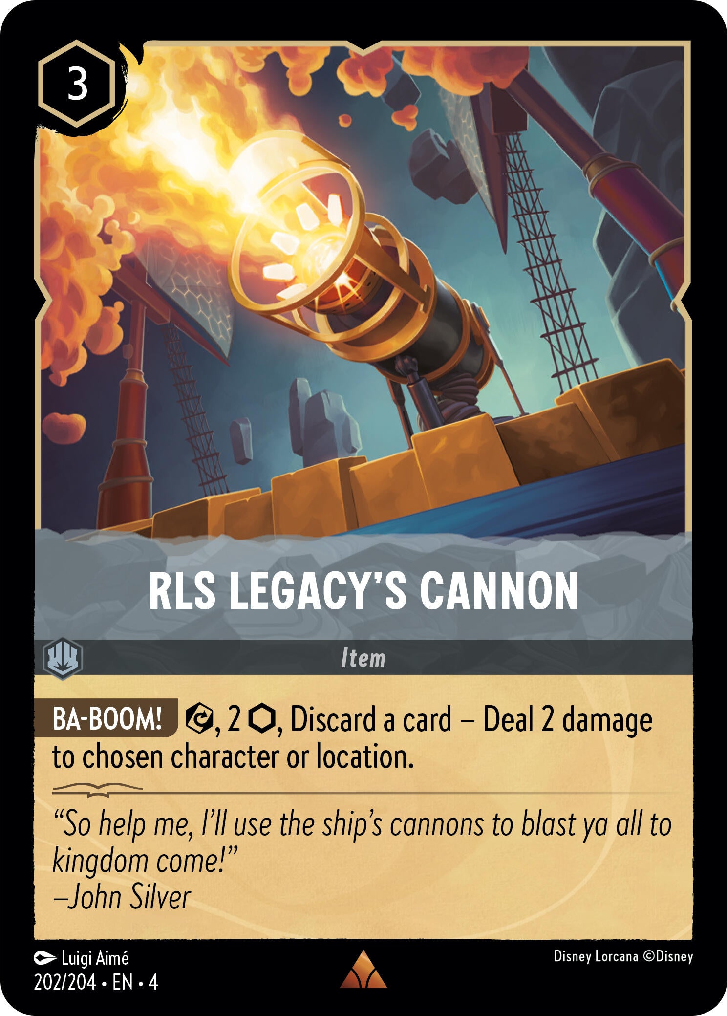 RLS Legacy's Cannon (202/204) [Ursula's Return] - Disney - Card Brawlers | Quebec | Canada |