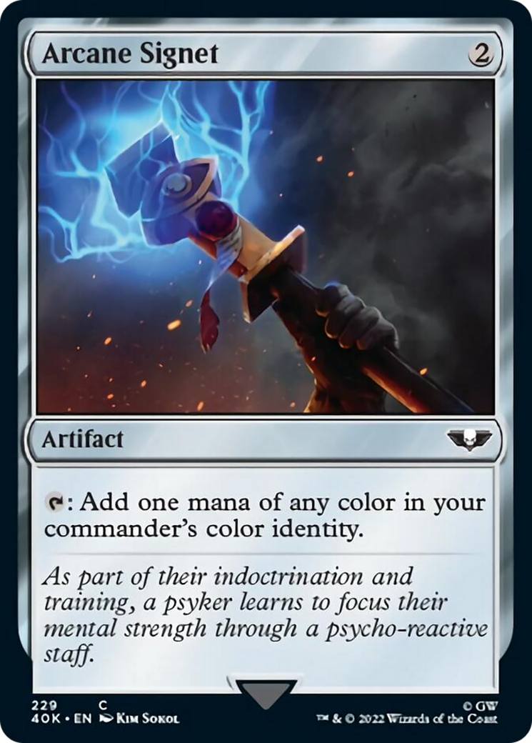 Arcane Signet (229) (Surge Foil) [Warhammer 40,000] - Magic: The Gathering - Card Brawlers | Quebec | Canada |