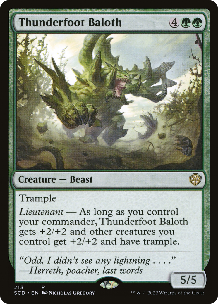 Thunderfoot Baloth [Starter Commander Decks] - Magic: The Gathering - Card Brawlers | Quebec | Canada |