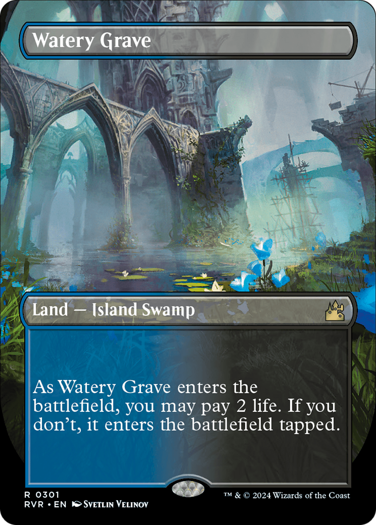Watery Grave (Borderless) [Ravnica Remastered] - Magic: The Gathering - Card Brawlers | Quebec | Canada |