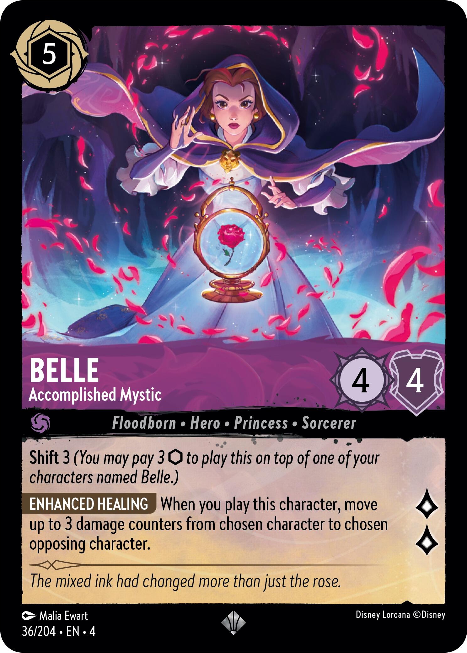 Belle - Accomplished Mystic (36/204) [Ursula's Return] - Disney - Card Brawlers | Quebec | Canada |