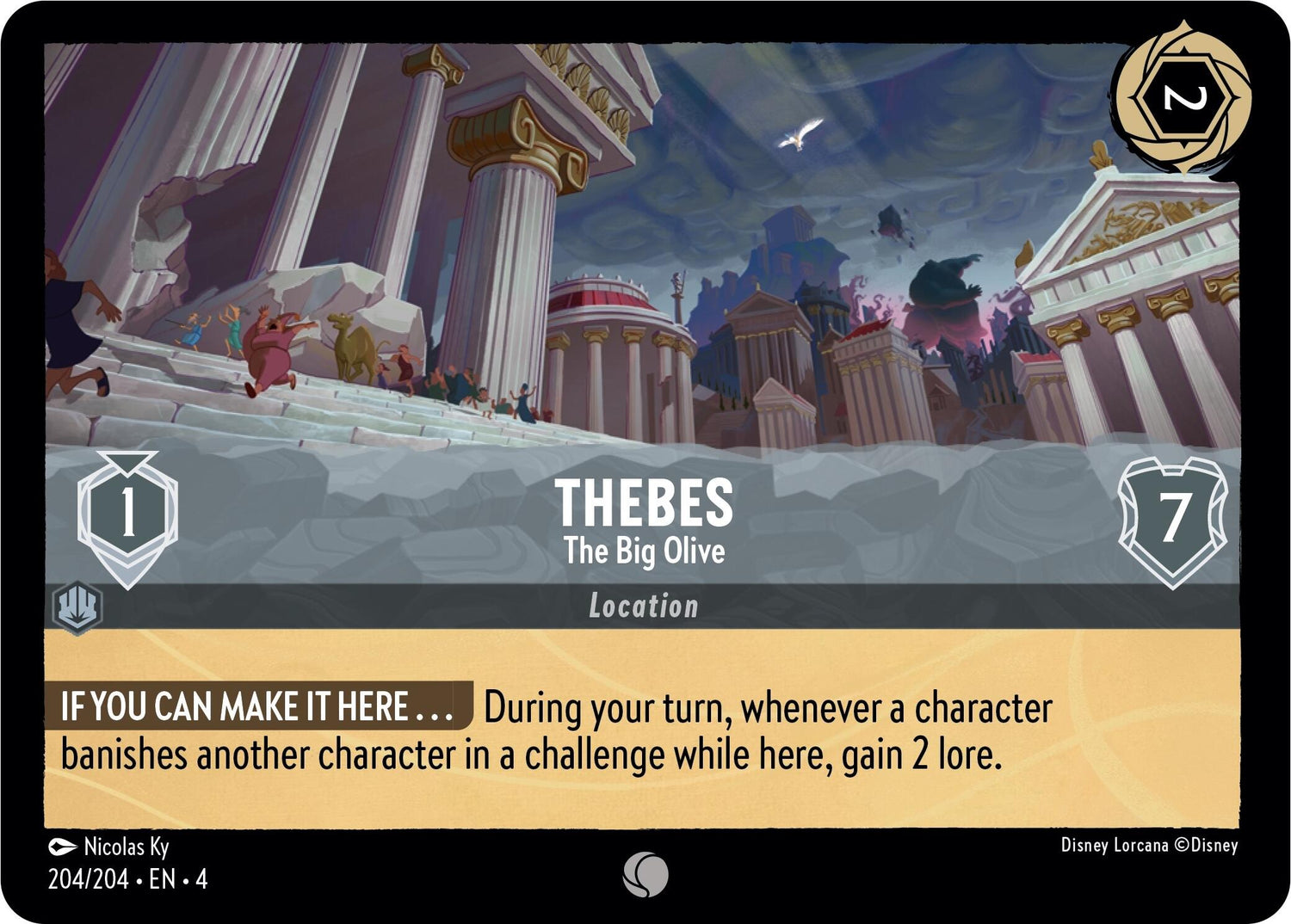 Thebes - The Big Olive (204/204) [Ursula's Return] - Disney - Card Brawlers | Quebec | Canada |