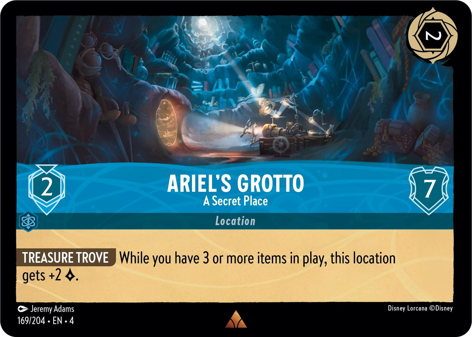 Ariel's Grotto - A Secret Place (169/204) [Ursula's Return] - Disney - Card Brawlers | Quebec | Canada |