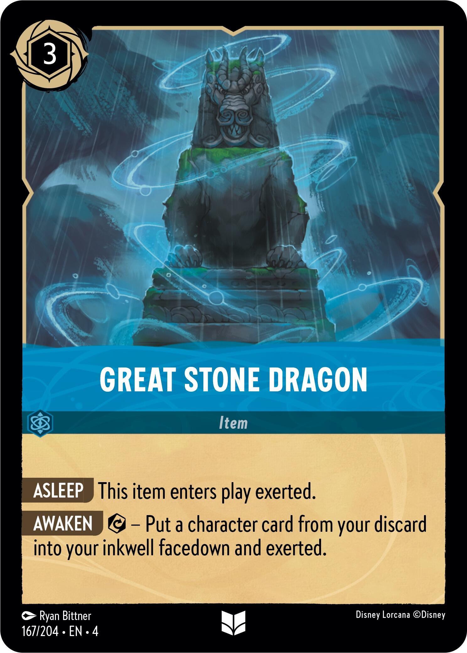 Great Stone Dragon (167/204) [Ursula's Return] - Disney - Card Brawlers | Quebec | Canada |